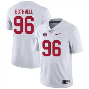 NCAA Men's Alabama Crimson Tide #96 Landon Bothwell Stitched College 2020 Nike Authentic White Football Jersey JK17M56BS